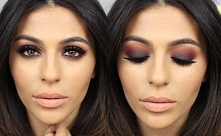 Jesienny makijaż, przydymione oko, ciepłe brązy :)