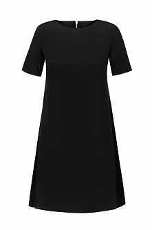 Trapezowa sukienka IVON model P17 Minimalizm, klasyka zapraszamy !