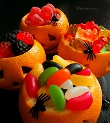 Dynie z Pomarańczy na Słodycze i Przekąski - Halloween