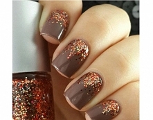 manicure w kolorach jesieni...