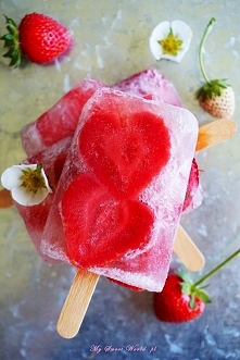 Lody z szampana i truskawek <3