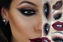 mocny makijaż pięknie się k...