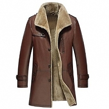 Bismarck Men's Shearling Trench Coat
Cwmalls sheepskin trench coat for men, made from a supple sheepskin which is naturally lined with soft and shearling fur, buttons front...