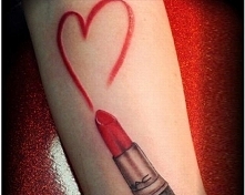Lipstick Tattoo Design