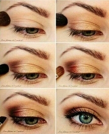 Złocisty make up :)