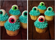 Babeczki „jednookie potwory” na Halloween (cupcakes) – przepis