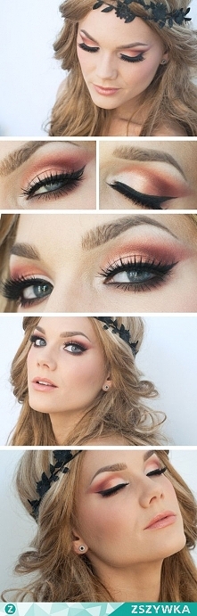 Ten makijaż z pewnością doda ciepła w jesienny chłodny dzień ;)