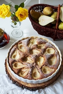 Najlepsze jesienne ciasto imbirowo-cynamonowe z gruszkami <3