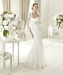 Bridal Gown - Style Pronovias Urdaniz Lace Embroidery
