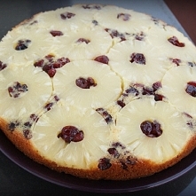 Odwrócone ciasto z ananasem