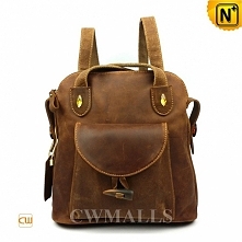 Womens Vintage Leather Backpack CW253307