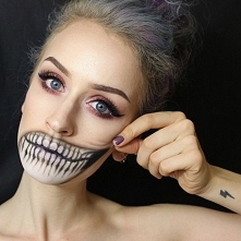 cudowny delikatny jesienno hallowenowy make up