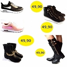 wszystkie modele w cenie 49,90 w sklepie LadyButik na allegro :-) link do butów w komentarzu poniżej