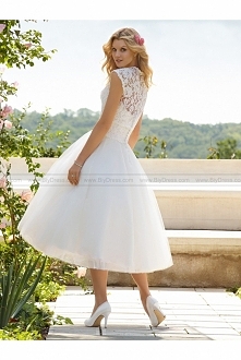 Cheap,Elegant Tea Length Bridal Dress Voyage By Mori Lee 6749 At Low Prices
