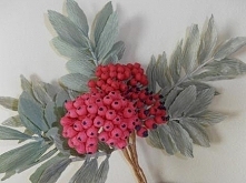 jarzębina z bibuły