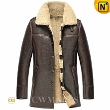 Seattle Mens Shearling Sherpa Coat CW857158
