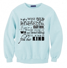 bluza z nadrukiem PIEŚŃ RAVENCLAW bluzy harry potter ; bluzy potterheads ; harry potter sklep ;