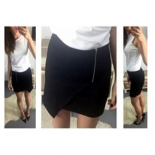 Asymetryczna spódniczka z zipem- 35,99zł - klik w zdjecie