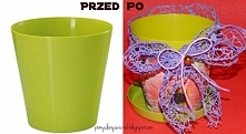 Pomysł na nową doniczkę! Wygląda teraz bardziej ciekawie i cieszy oko :)
zapraszam na blog Pomysłowy Światek