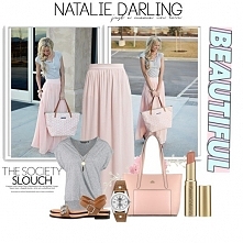 spódnica maxi w kolorze róż...