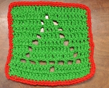 Serwetka z choinką inspirac...