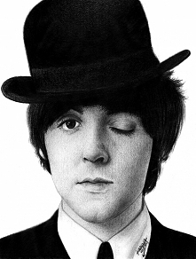 Sir Paul McCartney,
artysta, którego poza Beatlesami, uwielbiam również w wersji solowej oraz "Wingsowej" ;)

Mam w zwyczaju uwieczniać własnoręcznie artystów, których...