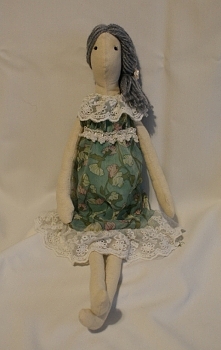 Lalka - zielona sukienka