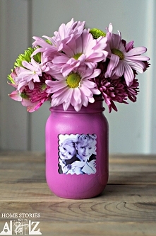 Mason Jar Vase Picture Frame