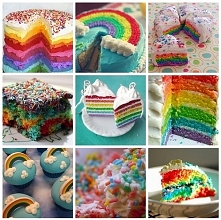 TĘCZOWY TORT