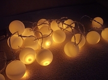 Jak zrobić girlandę z piłeczek pingpongowych - post na blogu : turdusmerulaart.blogspott.com