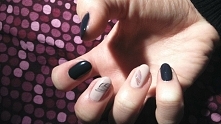 jesienny manicure