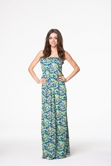 Prześliczna wiosenna sukienka maxi w kwiaty