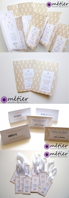 Papeteria ślubna w stylu artDeco