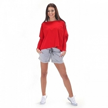 Szare krótkie dresowe spodenki damskie