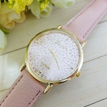 Zegarek podwójna tarcza koronka RÓŻ- 20,99zł - klik w zdjecie