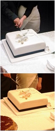 Moj torcik ślubny :) wykonanie własne