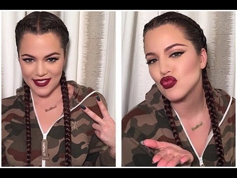 Khloe Kardashian Braid Tutorial - Easy Dutch Braid