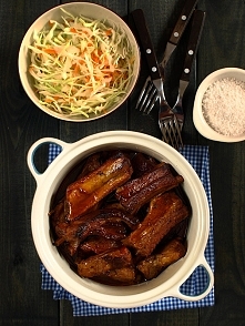 Żeberka bbq z piekarnika