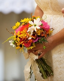 mój kolorowy zwyczajny bukiecik kwiatków