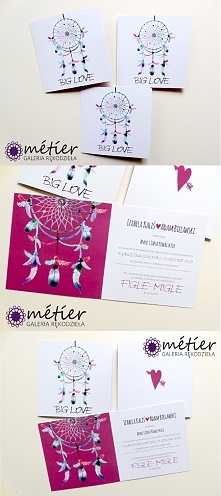 Zaproszeni ślubne łapacz snów