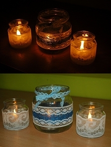 Słoiki, koronka, trochę bro...