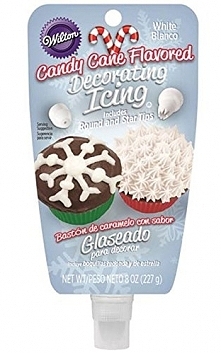 Krem do dekoracji z końcówkami, biały miętowy (227 g)