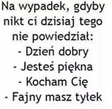 tak na wszelki wypadek