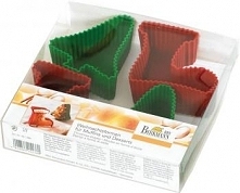 Foremki do muffinów i ciastek w świątecznych kształtach (4 szt. w komplecie)