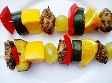 Szaszłyki ze schabem.