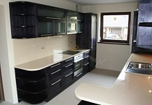 Czarna kuchnia - stylowa ku...