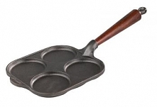 Patelnia do smażenia jaj (20 x 20 cm) z drewnianym uchwytem - SKEPPSHULT