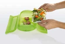 Naczynie żaroodporne do prażenia z wkładką duże, zielone - Lekue