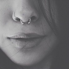 piercing nostril ring & septum