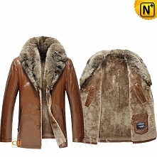 Oslo Brown Fur Leather Jackets CW858033